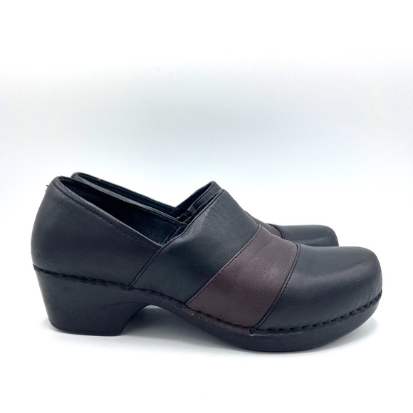 Dansko Tenley Nappa Clog Slip On Brown Black Size 38 - Picture 7 of 16